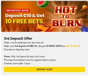 3rd Deposit Bonus – Get 10 Free Bets on Crash X – Ghana Online Casino